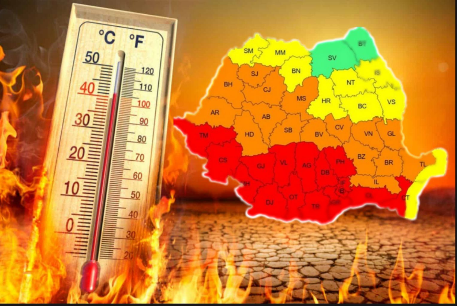 avertizare cod portocaliu și disconfort termic puternic
